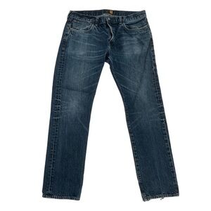 J Crew Slim Fit Straight Leg Rough Hem Jeans Size 35 x 32 Men's